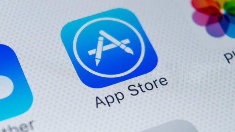 The App Store icon on an iPhone. Apple's new guidelines target AI 'nudify' apps.