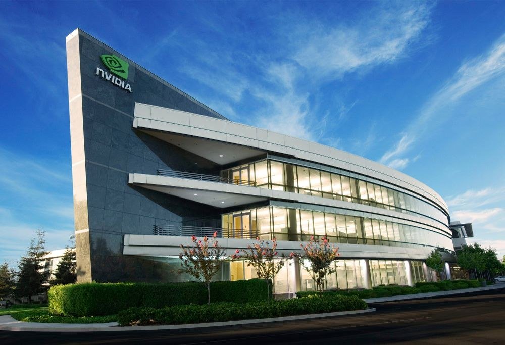 Nvidia headquarters signage. The chipmaker launched new open models for enterprise AI agents on Monday.