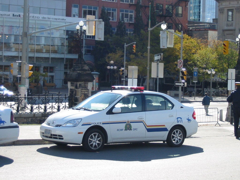 RCMP officers on duty (file photo; not tonight's scene).