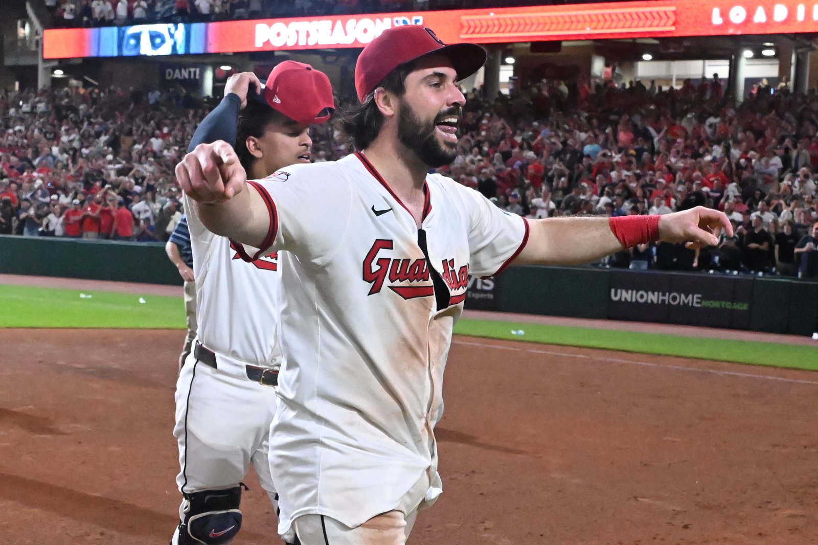 Cleveland Guardians players during the 2026 postseason.