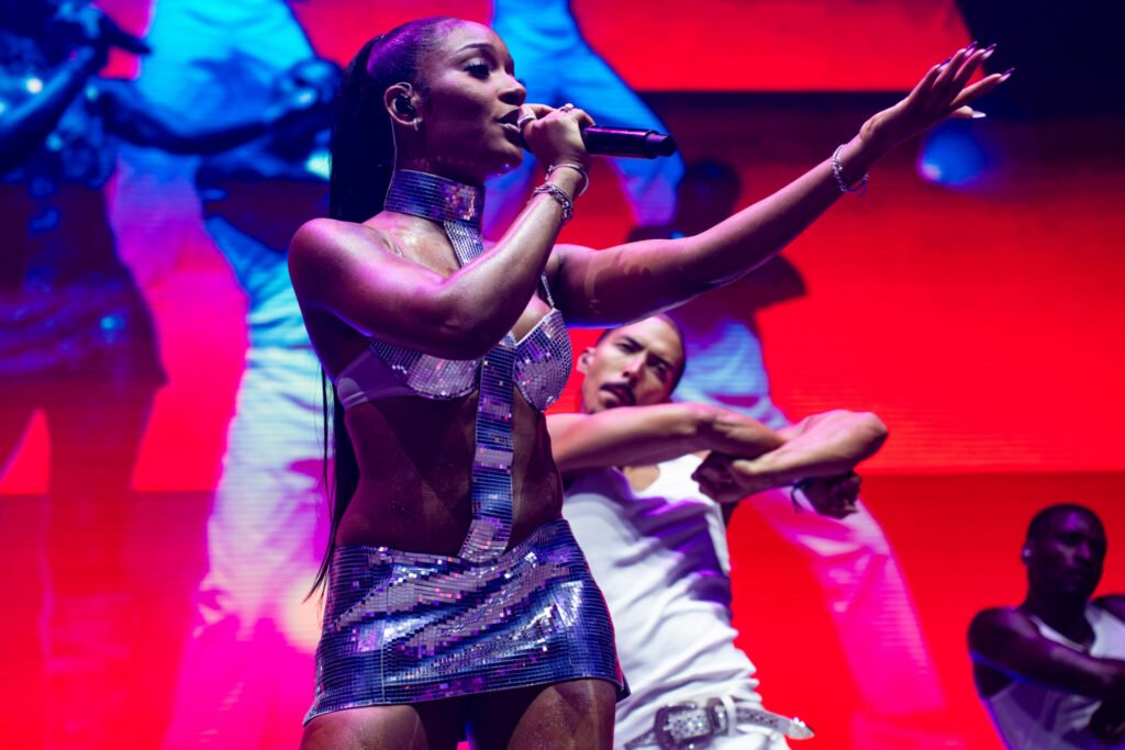 Ayra Starr, who headlined the NFL halftime show in London on Sunday.
