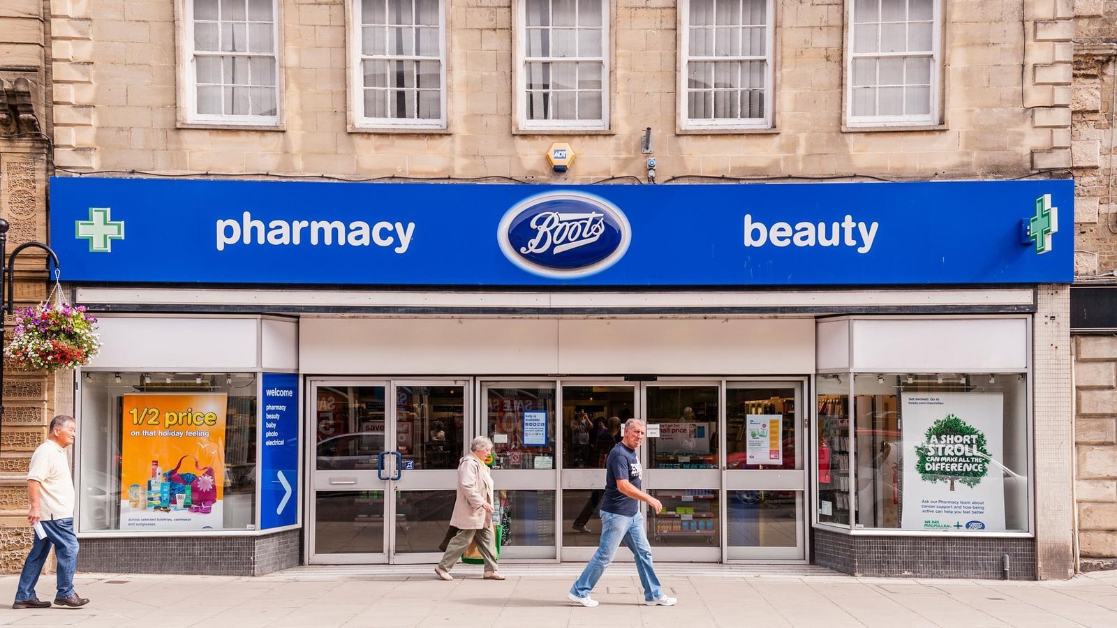 A Boots store; the UK pharmacy chain was sold in an $8.9 billion deal to the Weston family's holding company.