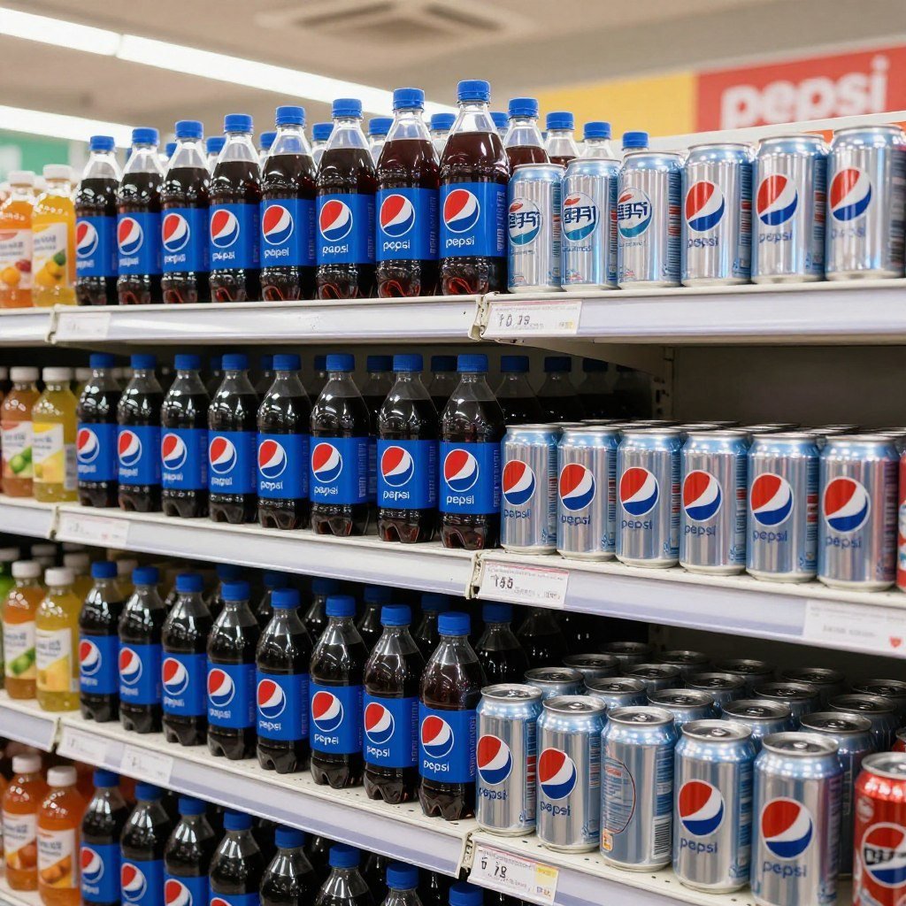 PepsiCo products on a store shelf. Shares rose after the insider buying disclosure.