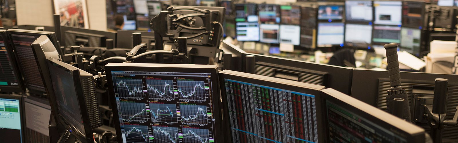 Stock market trading screens. Weekend insider filings showed selling well ahead of buying.