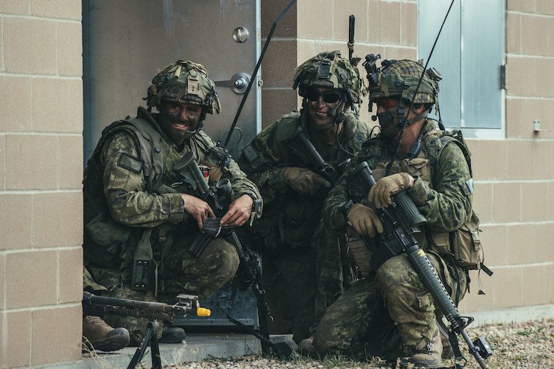 Canadian soldiers on a training exercise. Four soldiers of the 3rd Battalion, Princess Patricia's Canadian Light Infantry were killed at CFB Wainwright on Saturday.
