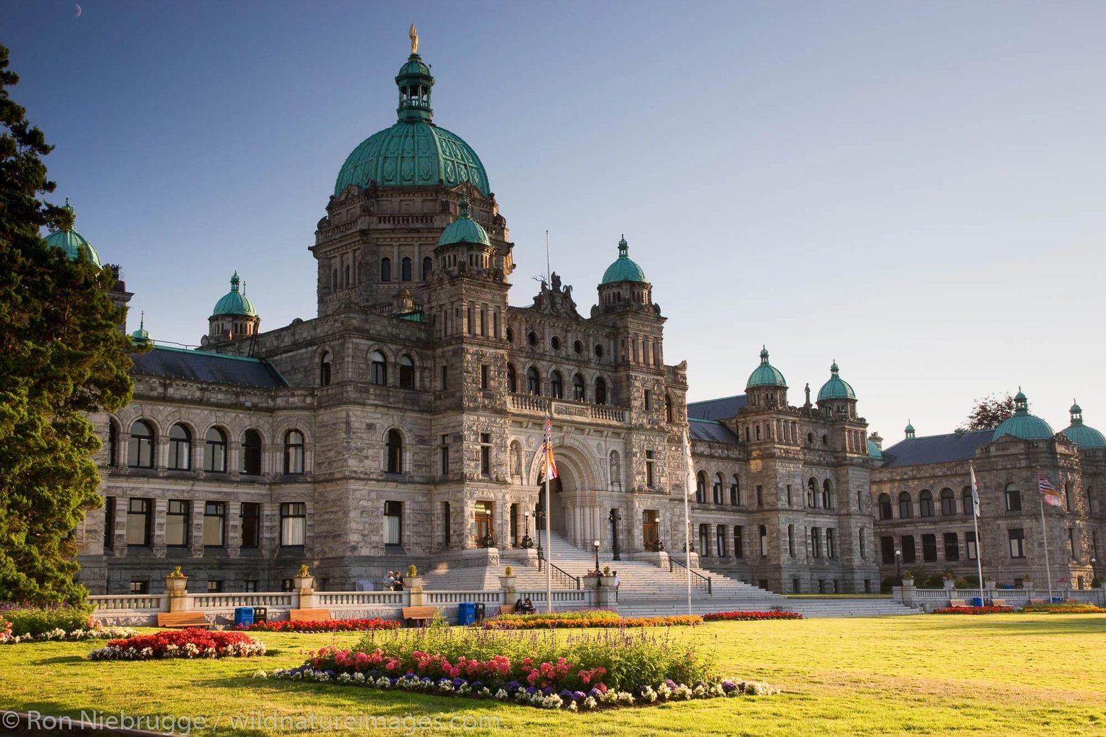 The British Columbia legislature in Victoria, as the province's snap election campaign continues.