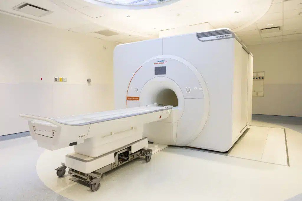 An MRI scanner at a Canadian hospital research facility, similar to the new machine now in service in Saskatoon.
