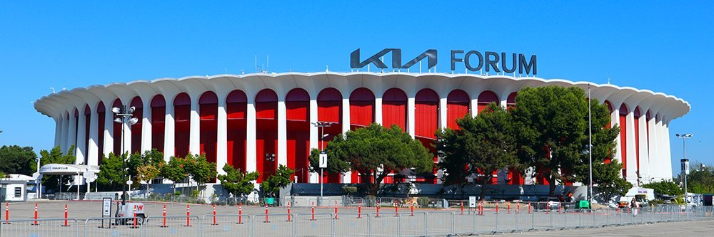 The Kia Forum in Inglewood, Los Angeles, host to Charli XCX on October 17 and 18.
