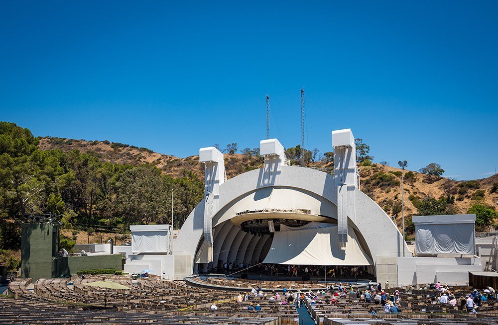 The Hollywood Bowl in Los Angeles, where Cyrus opened her two-night stand on Friday.