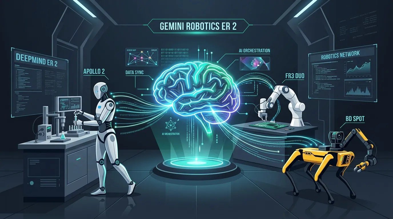 A robot in a laboratory setting. DeepMind's Worldscape trains AI systems inside simulated worlds.