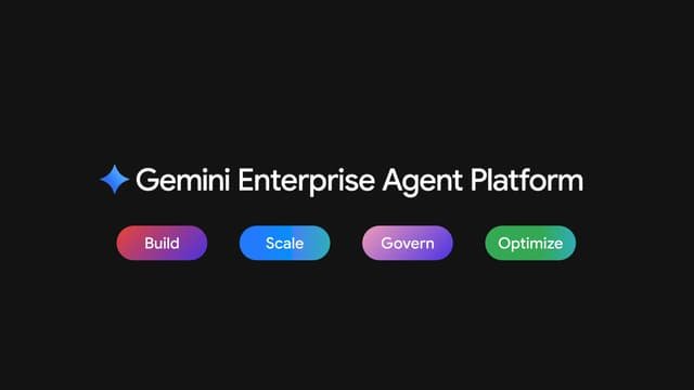 An illustration of Google's Gemini enterprise agent platform for business users.