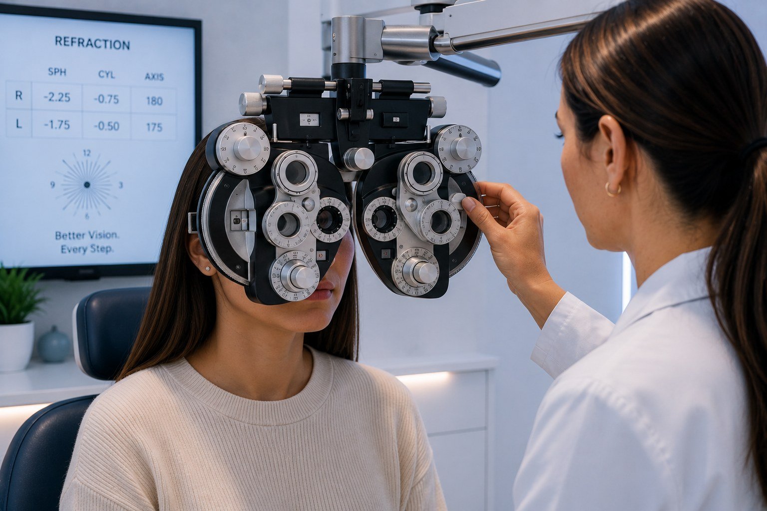 An optometry clinic examination room. (File photo)