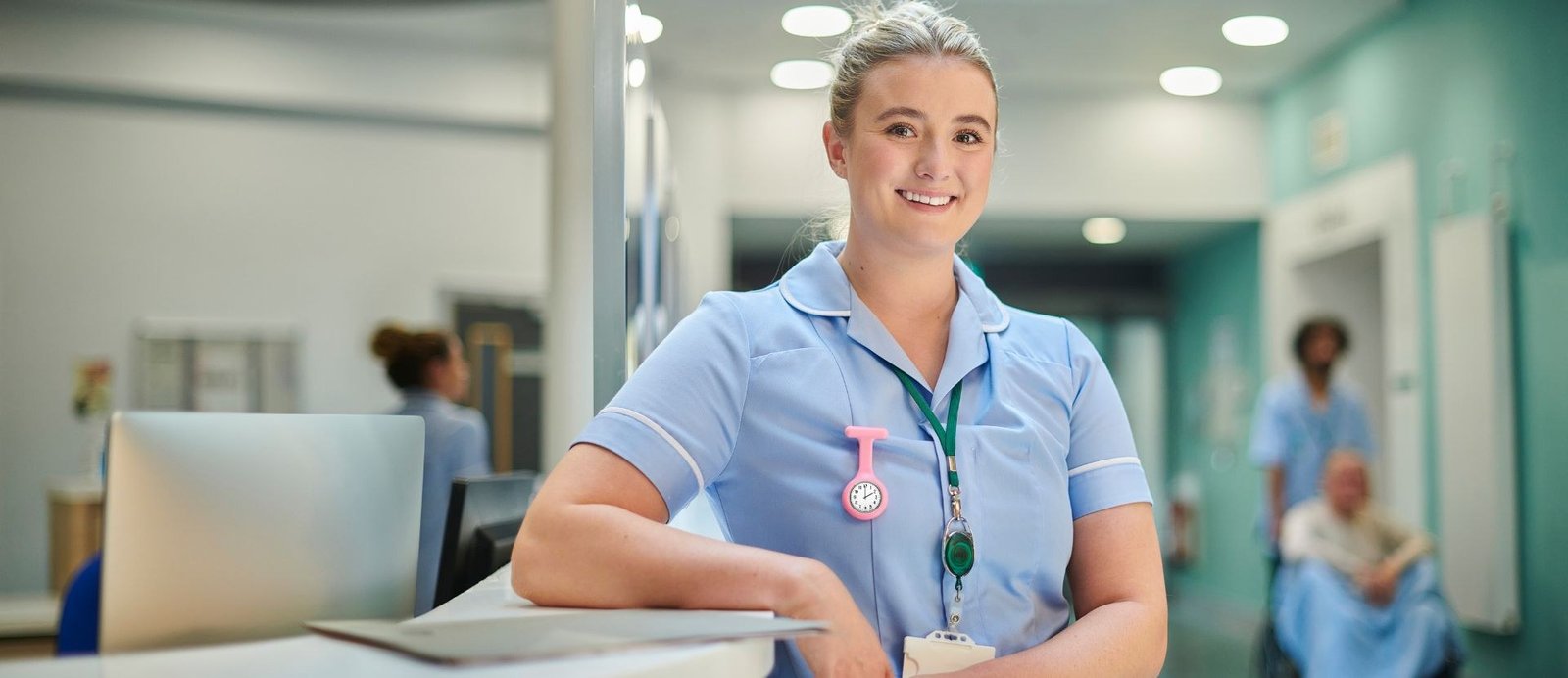 NHS staff at work, as the new online hospital appoints its first chief nurse.