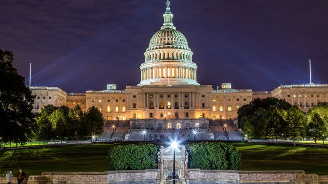 The U.S. Capitol in Washington ahead of tonight's expected shutdown-deal vote.