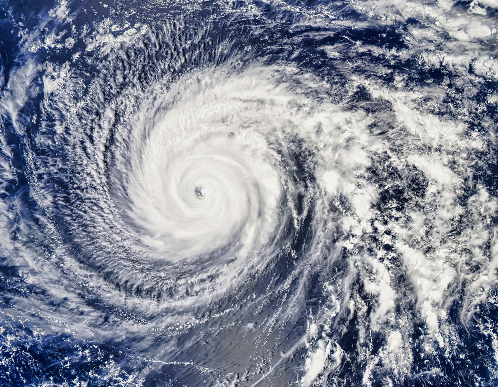 A satellite view of a hurricane swirling over the ocean — Hurricane Simon is now threatening Mexico.