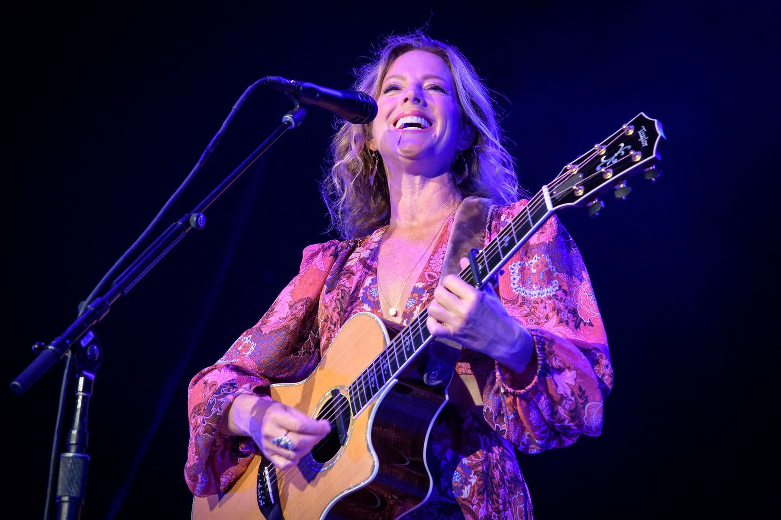 Sarah McLachlan performing live; her anniversary tour plays the London Palladium on October 22 and 23.