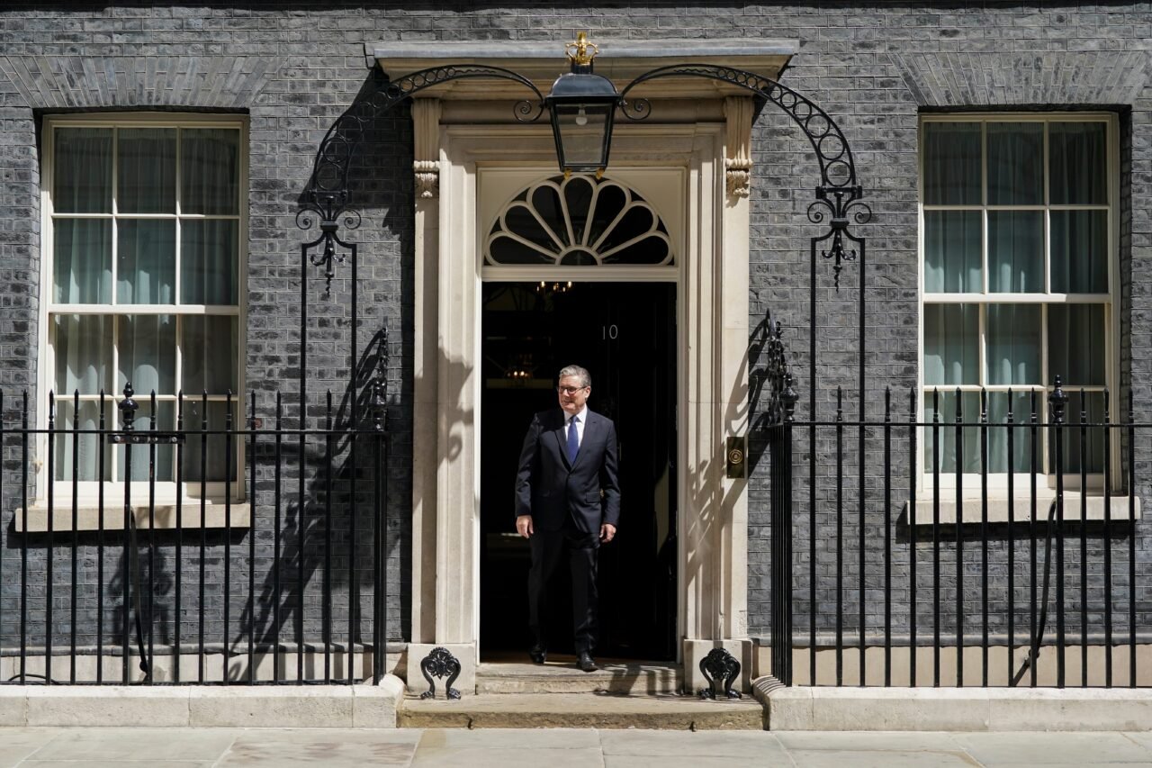 Prime Minister Keir Starmer at 10 Downing Street in London.