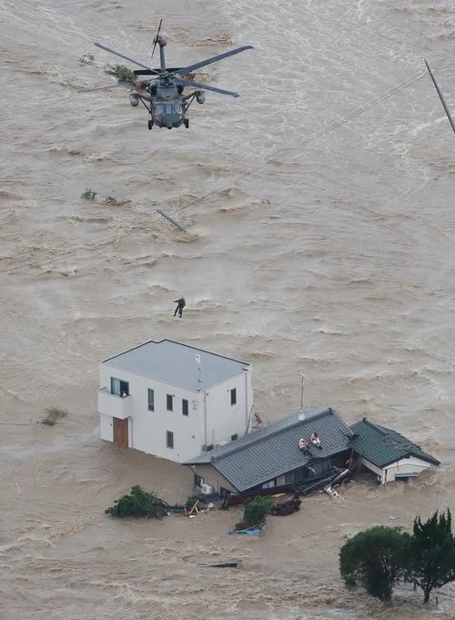 Flood rescue operations in Baja California, Mexico.