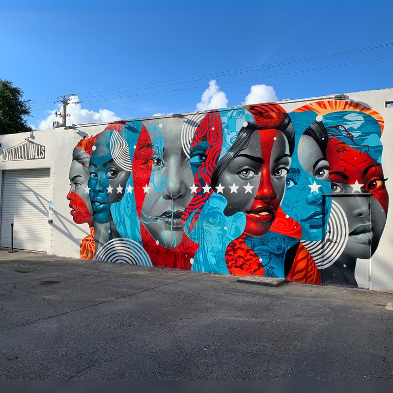 Colourful street murals in Miami's Wynwood district, in file imagery.