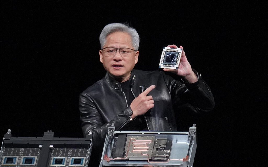 Nvidia CEO Jensen Huang; Nvidia is in early talks over AI startup Reflection AI, the Financial Times reported Oct. 10.