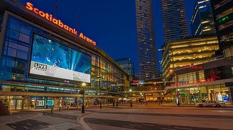 Scotiabank Arena in Toronto, where Olivia Rodrigo plays October 26 and 27.