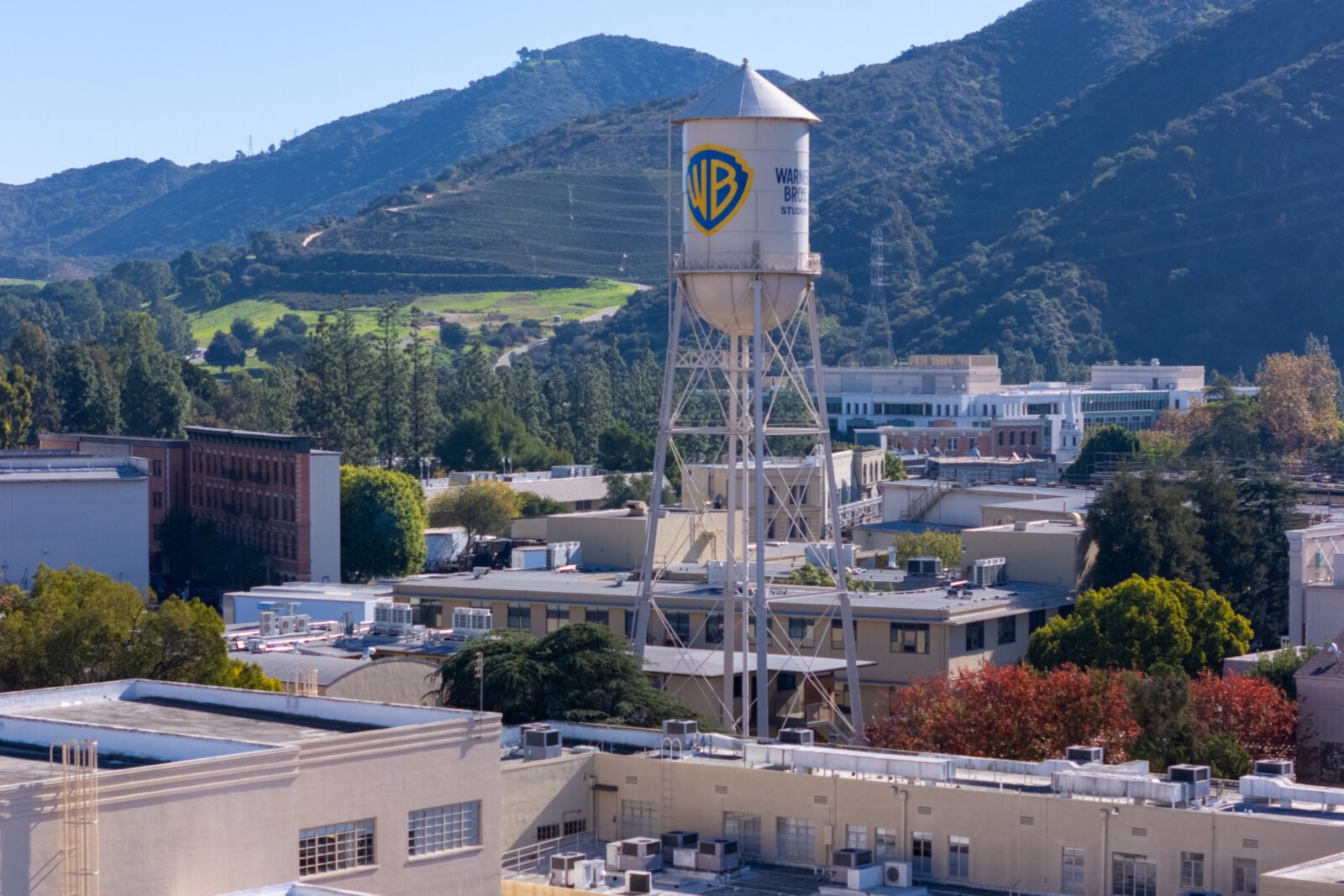 The Warner Bros. lot in Burbank, California, now part of the combined Skydance company.