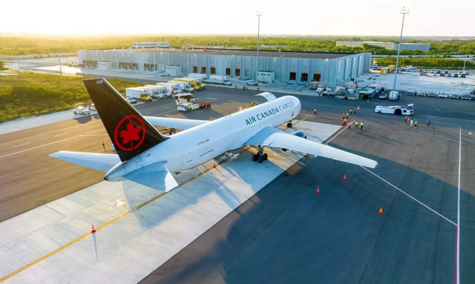 The Air Canada cargo facility at Toronto Pearson International Airport, where more than $20 million in gold and cash was stolen in April 2023.