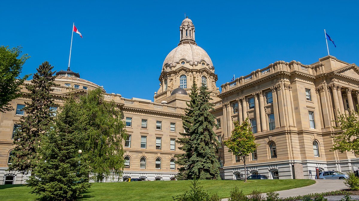 The Alberta Legislature in Edmonton. Albertans vote in the provincial referendum on Monday, October 19.