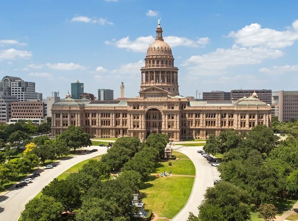 The Texas State Capitol in Austin, as the state's Senate race tightens ahead of the midterms.