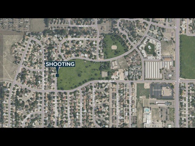 A KKTV 11 News graphic showing the Pueblo, Colorado area where the shooting took place.