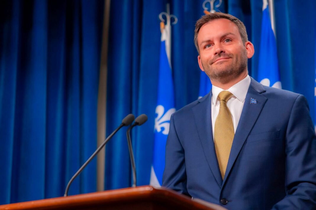 Parti Quebecois leader Paul St-Pierre Plamondon, whose party leads the polls in Monday's Quebec election.