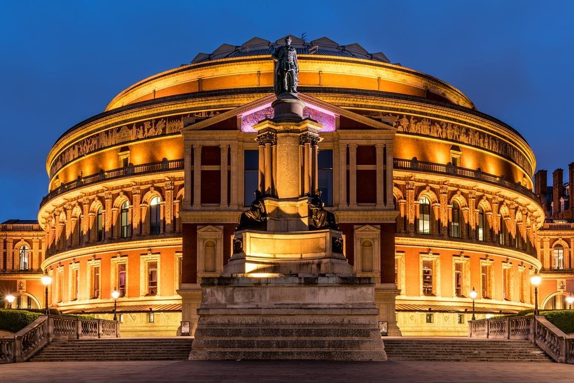 The Royal Albert Hall in London. Raye's one-off concert there drew 1.8 million sign-ups for 5,000 seats.