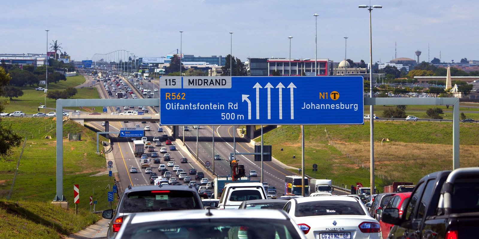 A highway in South Africa. The Road Accident Fund covers victims of crashes on the country's roads.