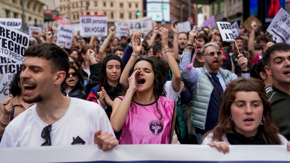 Maricarmen Abascal's September eviction from her longtime Madrid home sparked protests across Spain over housing costs.