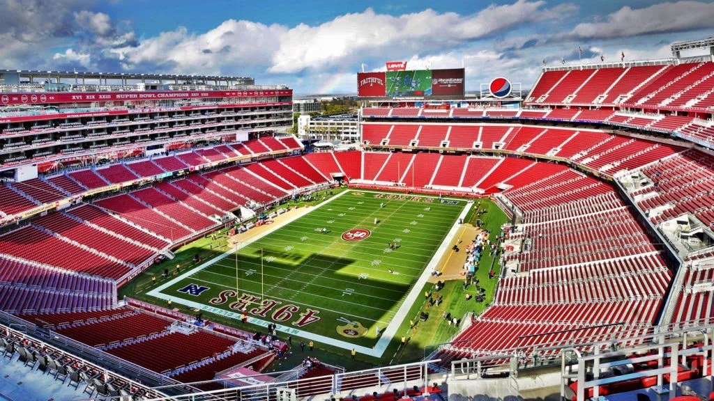 Levi’s Stadium, home of the San Francisco 49ers, hosts the Washington Commanders on Monday Night Football.