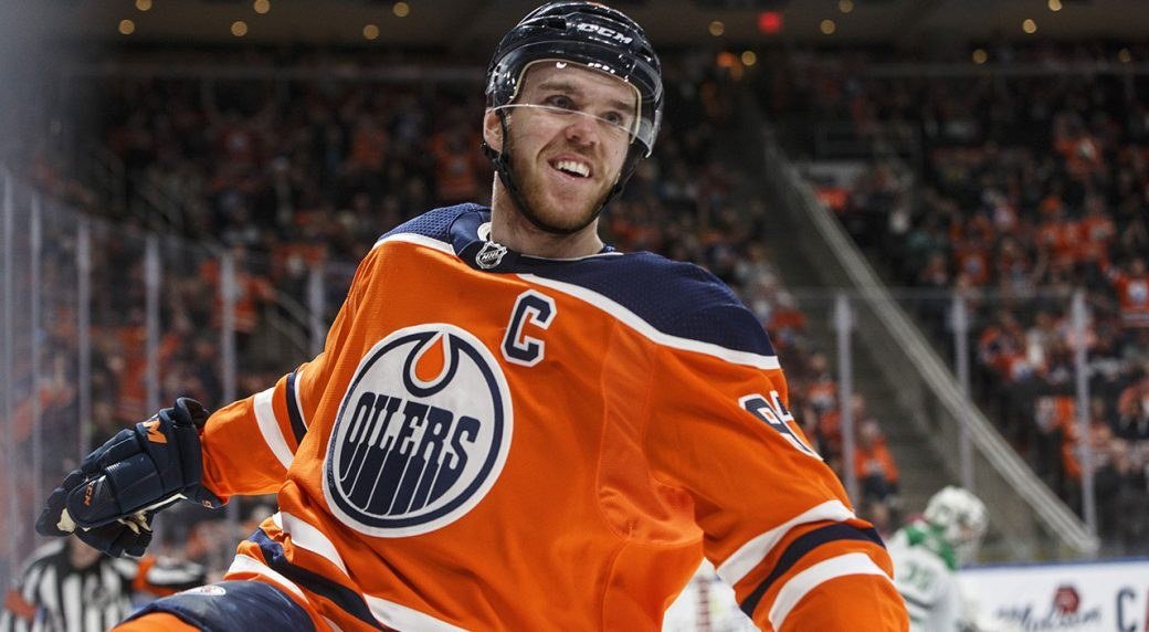 Edmonton captain Connor McDavid. McDavid had four points in his 800th NHL game on Tuesday.