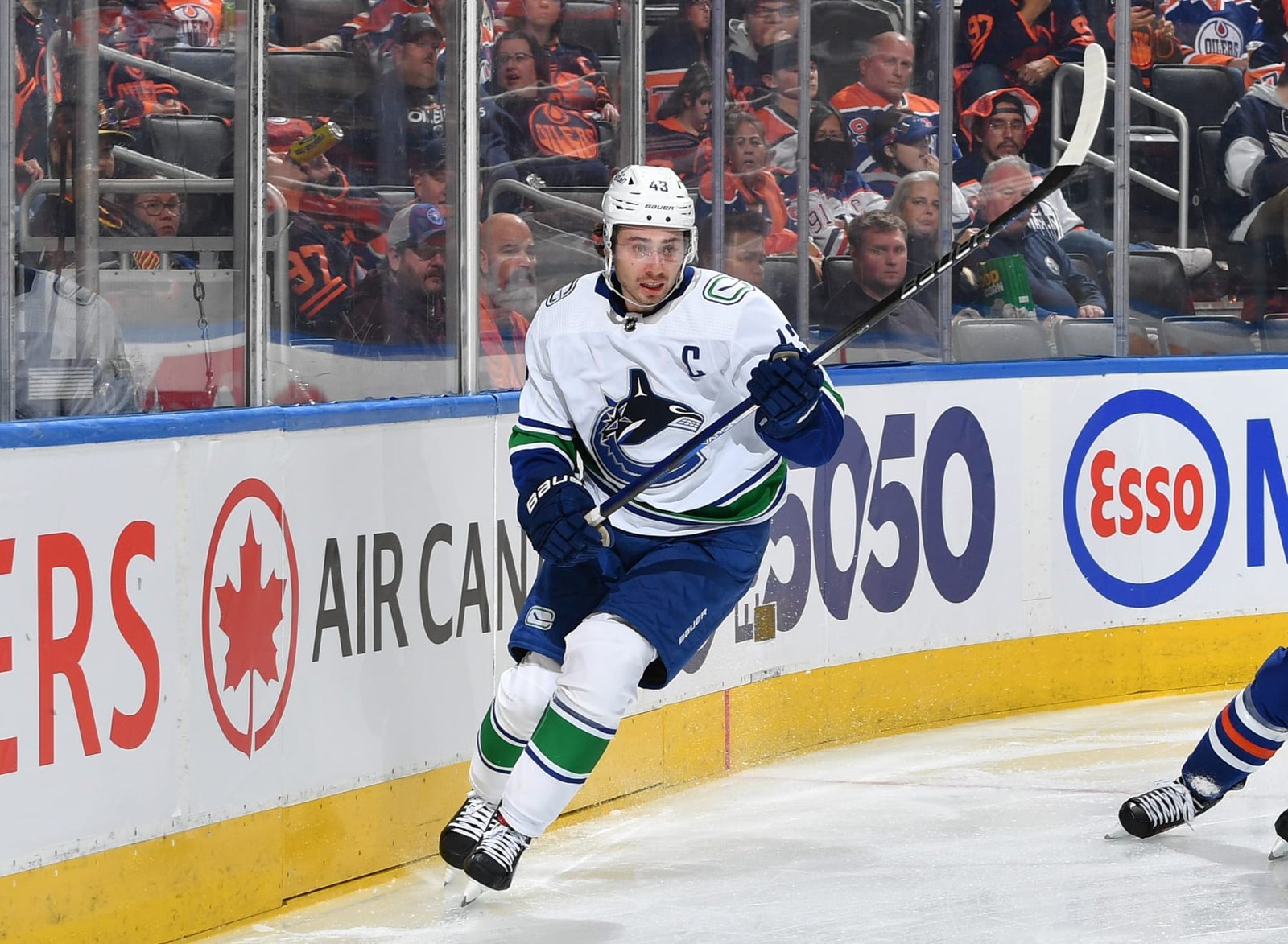 Vancouver Canucks players in action, for illustration.