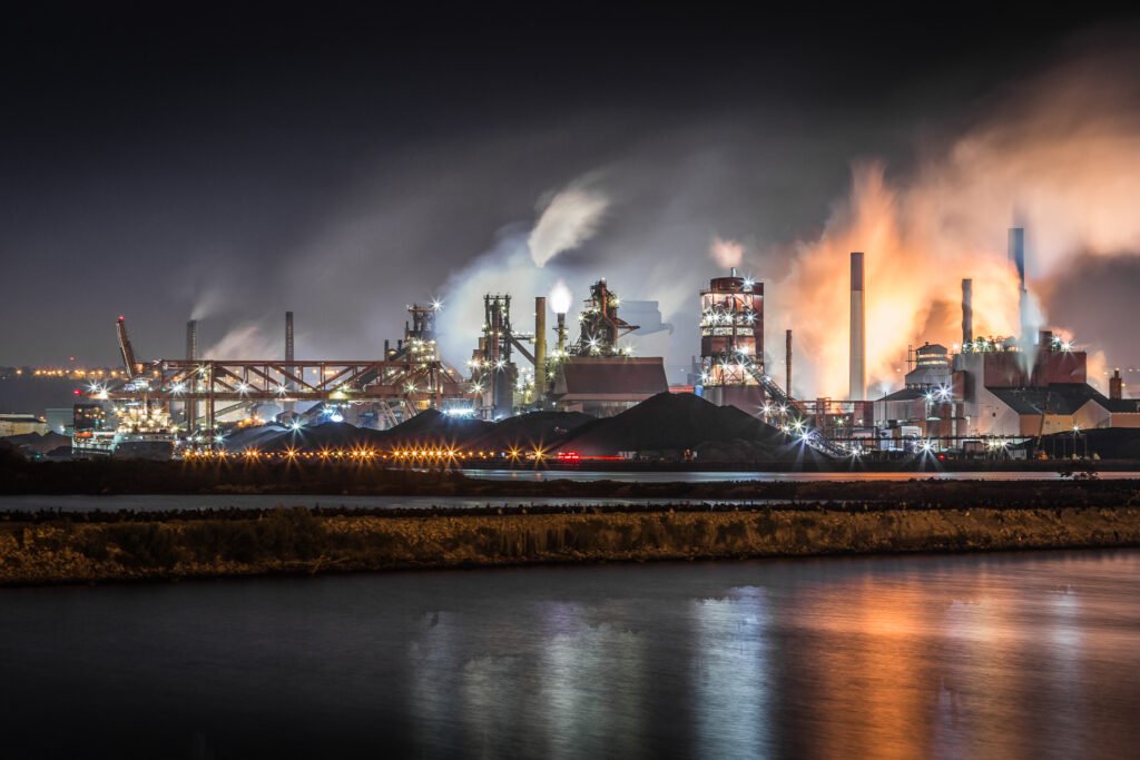 The Stelco steel works in Hamilton, Ontario.