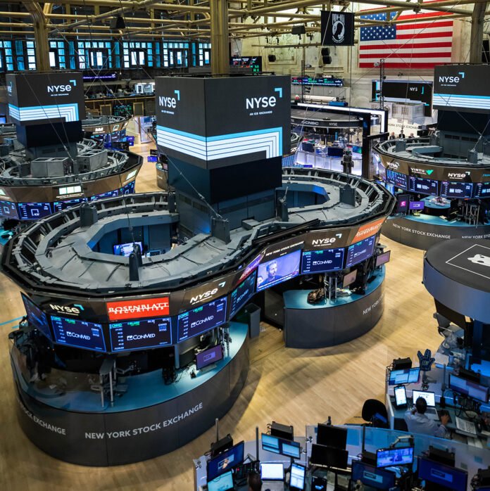 The New York Stock Exchange. Shopify jumped in premarket trading Tuesday after a Piper Sandler note on agentic commerce.