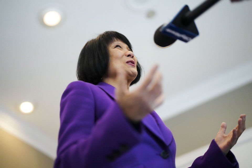 Toronto Mayor Olivia Chow campaigning ahead of the Oct. 26 municipal election.