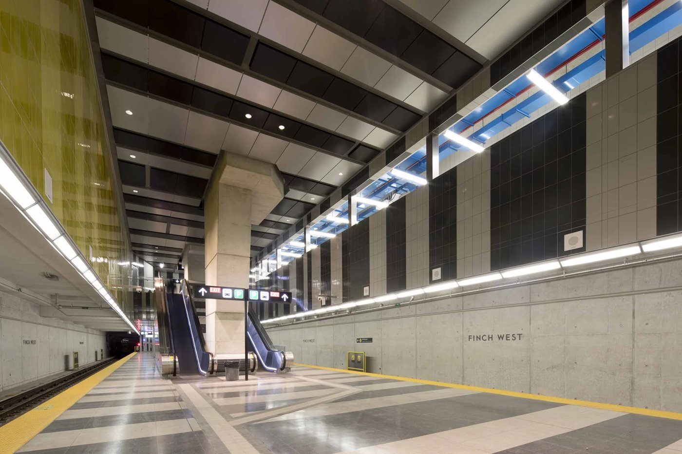 Finch West subway station on Toronto's Line 1, where officers were called to assist TTC constables.