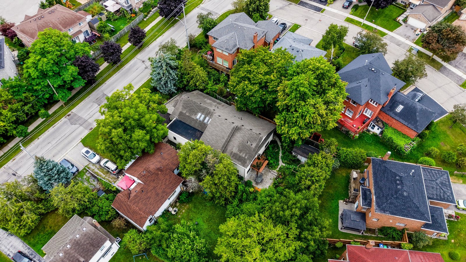 A suburban residential street in Mississauga, for illustration.
