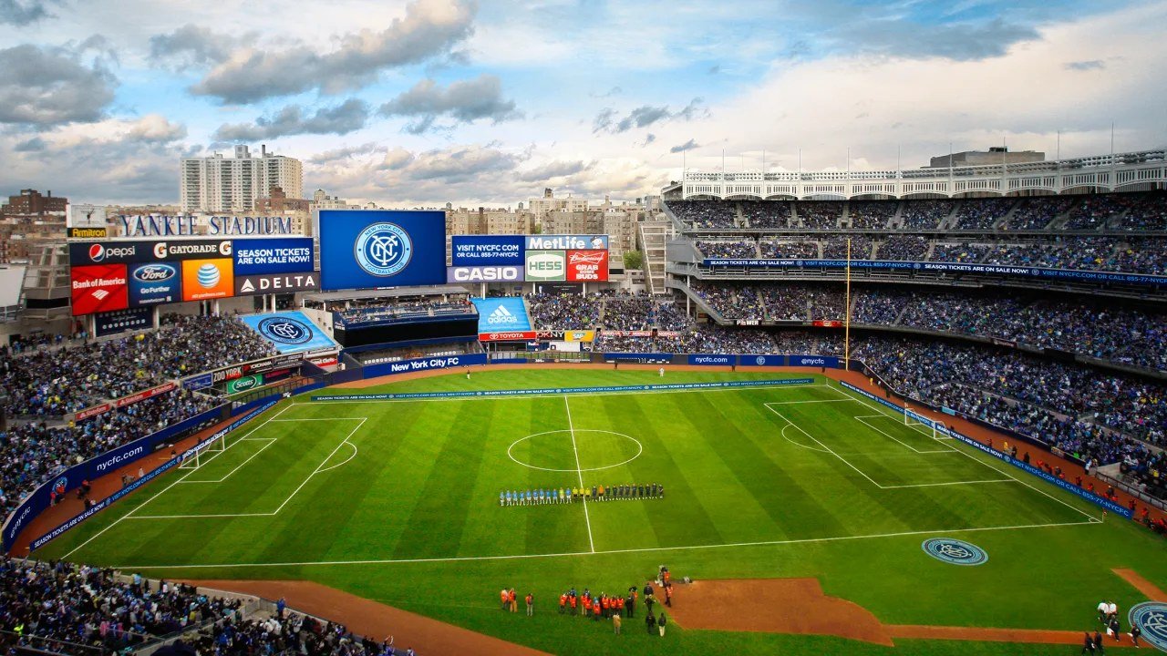 New York City FC in action at home in New York.