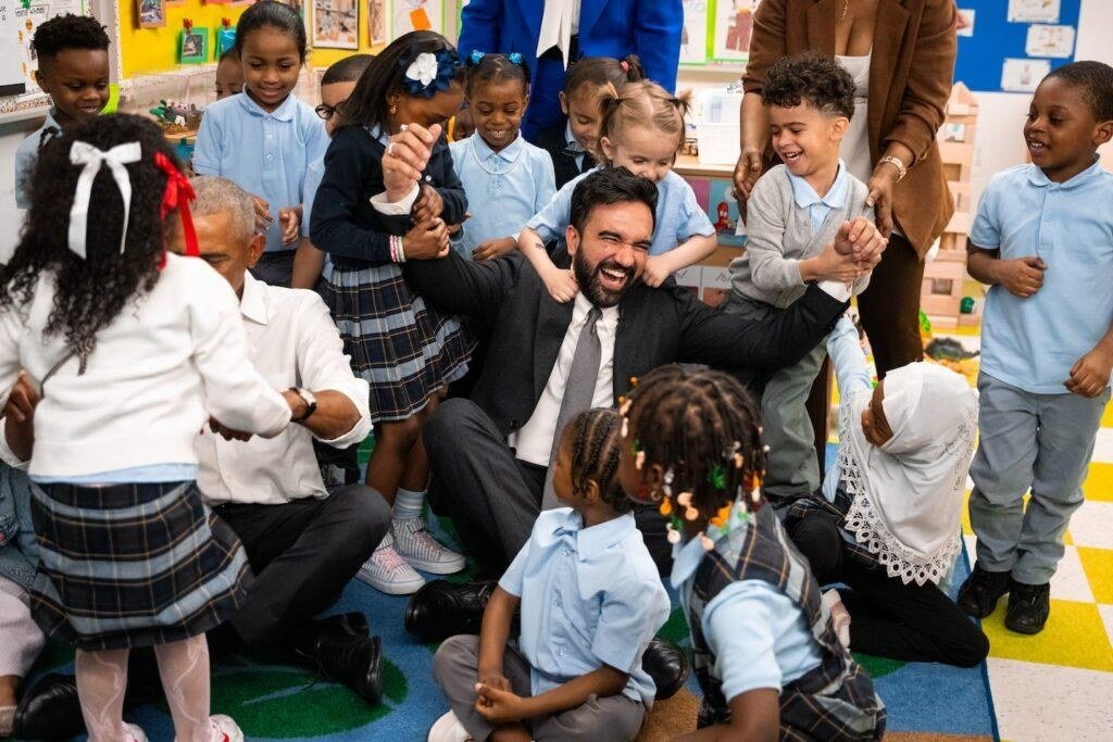 A New York City early-childhood classroom. The city's free 2-K program grows to 12,000 seats next fall.