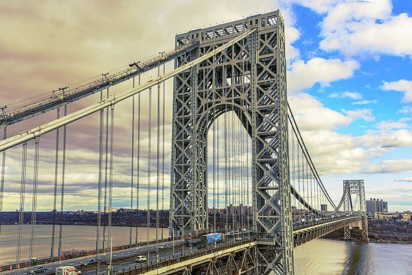The George Washington Bridge in New York, near where a driver was fatally shot Tuesday evening. (File photo)