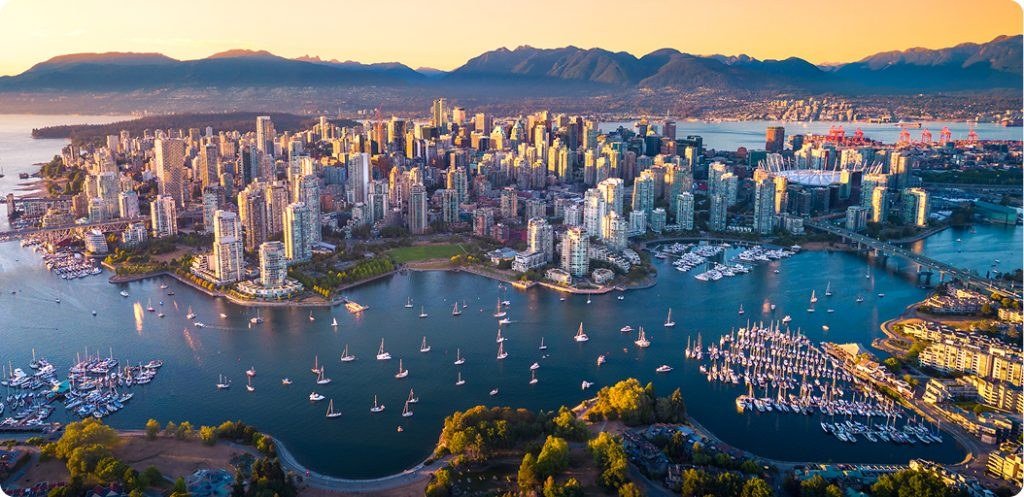 The Vancouver skyline, in the city that hosted British Columbia's only televised leaders' debate.