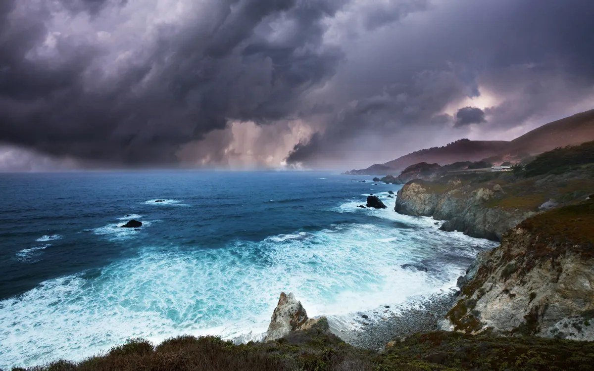 Storm clouds gather off the California coast. (File photo)