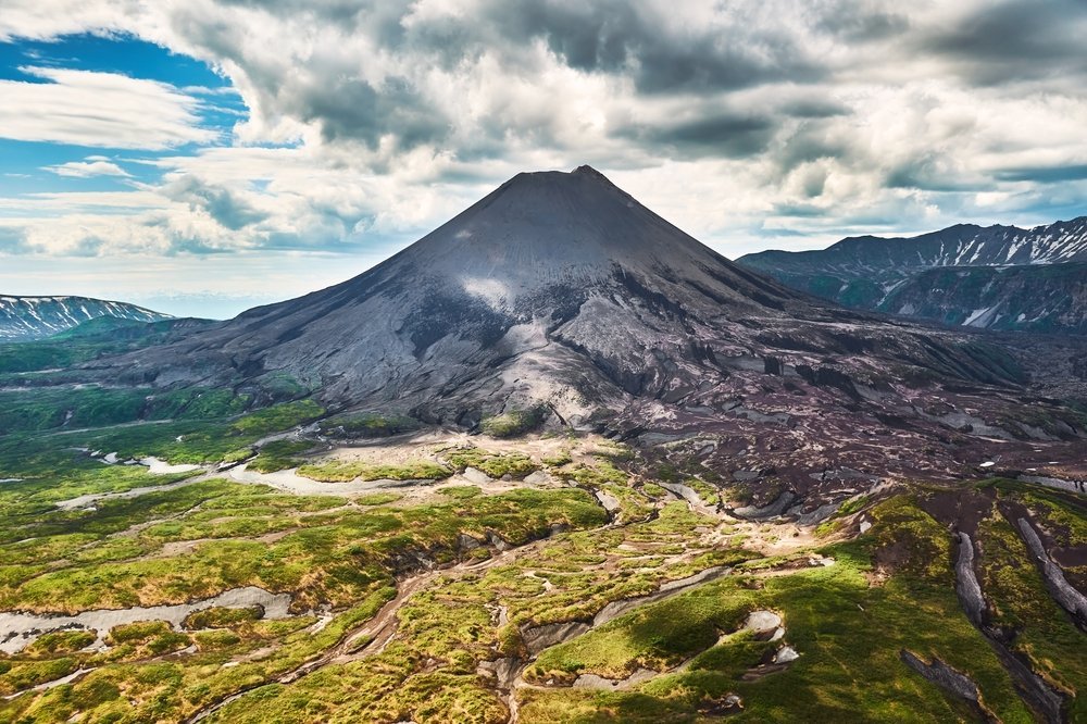 The Kamchatka Peninsula in Russia's far east, an active seismic zone.