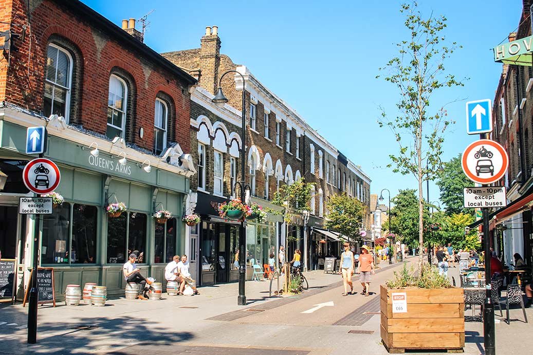 A street in Walthamstow, northeast London.