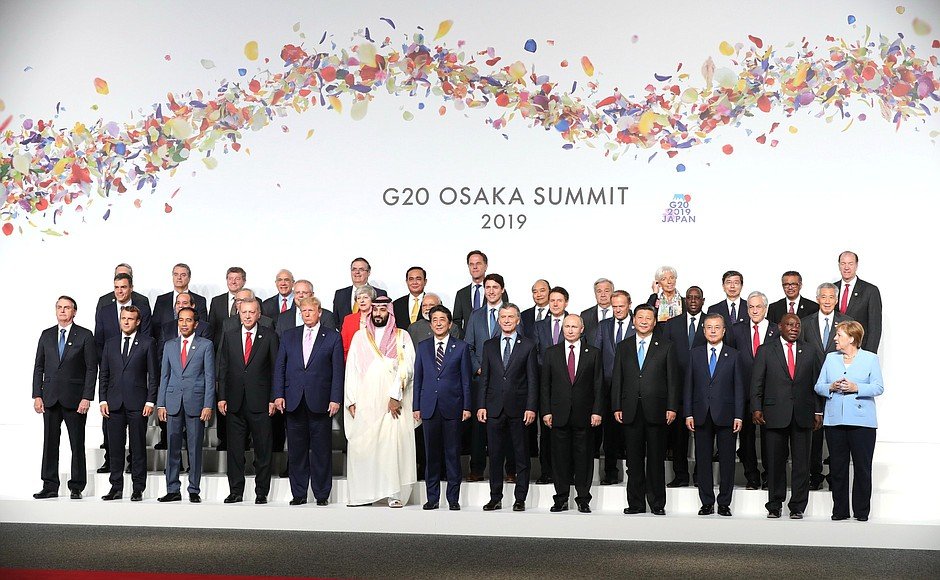 G20 leaders at a past summit. South Africa holds the G20 presidency until its handover to the United States.
